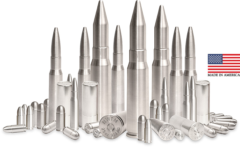 2 oz. .999 Pure Silver Bullet .308 (7.62 NATO)